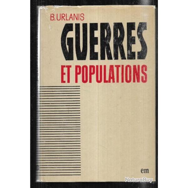 guerres et populations de b.urlanis , version franaise