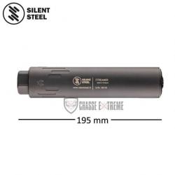 Silencieux SILENT STEEL Streamer 195mm Noir/ Terre Fde Cal 9x19mm