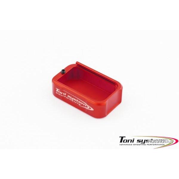 Extension chargeur +2 coups pour Tanfoglio grand cadre - Rouge - TONI SYSTEM