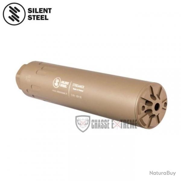 Silencieux SILENT STEEL Streamer 195mm Noir/ Terre Fde Cal 7.62x39