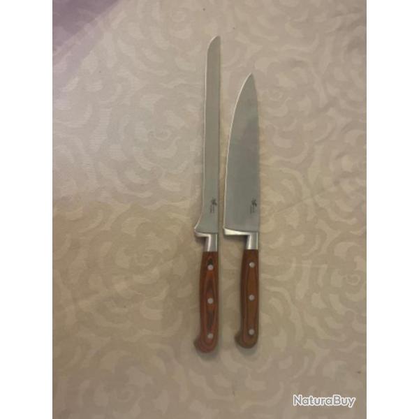 Couteau minceur 20 cm  professionnel et couteau jambon / saumons