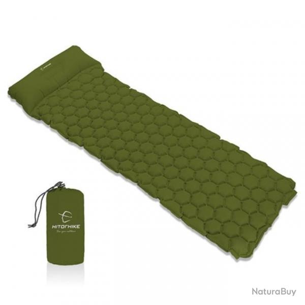 Matelas Gonflable Pliable + Coussin Intgr Vert Arm Waterproof - Camping - Randonne