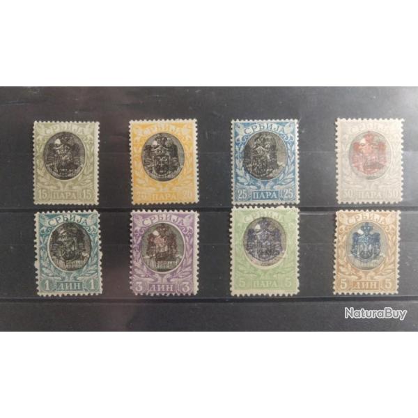 Lot 8 timbres russes dbut 20eme sicle.