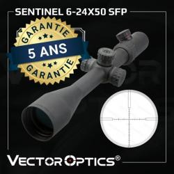 Lunette de tir Vector Optics SENTINEL 6-24x50 SFP GARANTIE 5 ANS !!