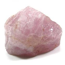 Pierre brute bloc de quartz rose - A l'unité 301 à 400 grammes