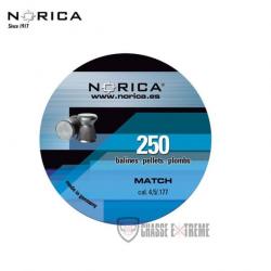 Boite de 250 Plombs NORICA Match 0.48Gr Cal 4.5mm