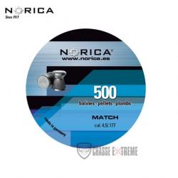 Boite de 500 Plombs NORICA Match 0.48Gr Cal 4.5mm