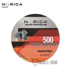 Boite de 500 Plombs NORICA Pointus 0.56Gr Cal 4.5mm