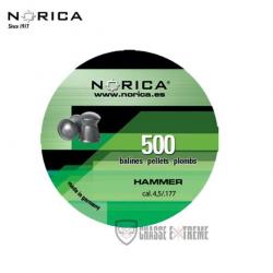 Boite de 500 Plombs NORICA Hammer 0.51Gr Cal 4.5mm