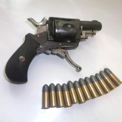 Revolver Bull-dog calibre 320 BullDog catégorie D avec ses cartouches modernes