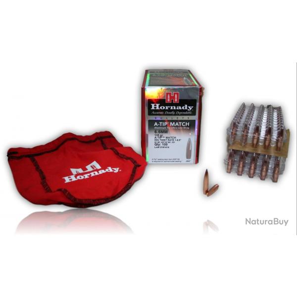 OGIVE HORNADY 2836 CAL. 6.5MM 166 GR A-TIP MATCH X100
