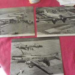 3 vintage photo avion