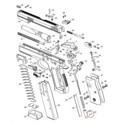 Axe Main Spring Plug pour CZ