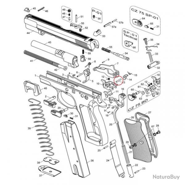 Axe de Sear pour CZ