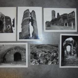 LOT PHOTO ANCIENNE RUINES ET SOUTERRAINS CHATEAU DE CHAMPTOCEE (Maine et Loire)