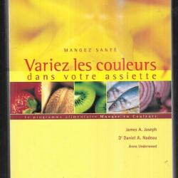 variez les couleurs dans votre assiette mangez santé james a.joseph et dr daniel a;nadeau