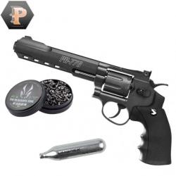 Pack Revolver CO2 GAMO PR-776 3,98 joules cal. 4,5 mm + plombs + capsules