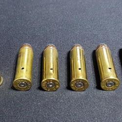 Lots de 6 Cartouches de 44 remington magnum PMC ou R-P neutralisée tête semi blindée étui laiton