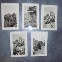 LOT 5 PHOTO ANCIENNE RUINES de CHATEAU Papier Velox 13cm x 8.5cm
