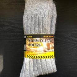 3 paires de chaussettes norvégiennes ABS en laine chaussettes chaudes
