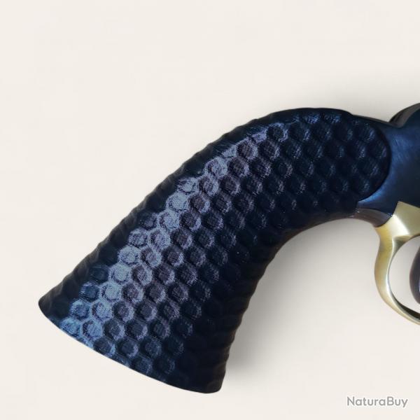 Plaquettes Remington 1858 Pietta texture miel noir