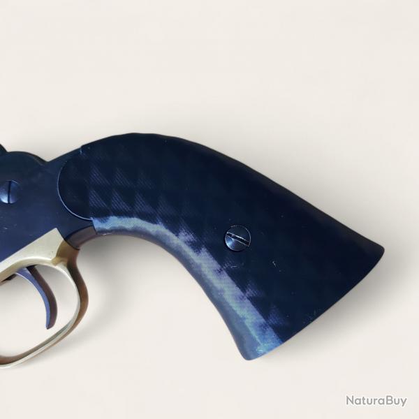 Plaquettes Remington 1858 Pietta texture moletée noir