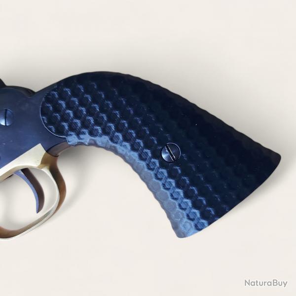 Plaquettes Remington 1858 Pietta texture miel noir