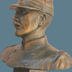Buste sur socle d'un Soldat Français de 14 en tenue M-1870 (Fabrication Française)
