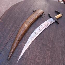 Ancien Grand Couteau TUNISIEN avec Fourreau