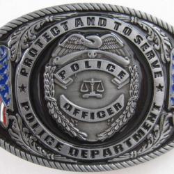 BOUCLE DE CEINTURE POLICE OFFICER US - Ref.67