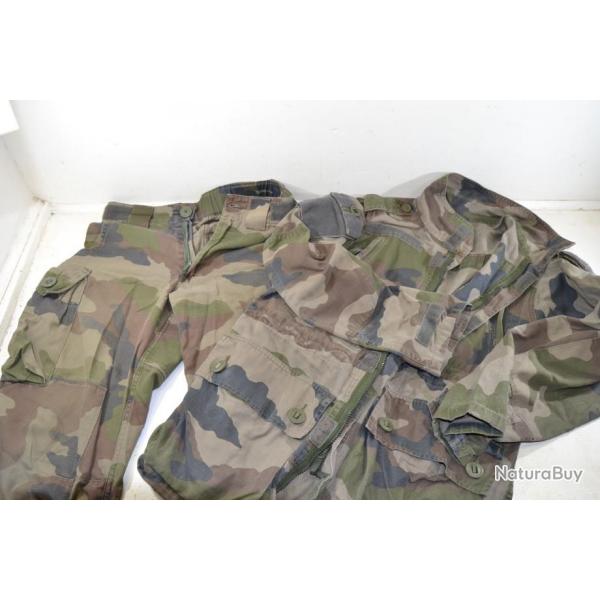 Veste + pantalon de combat Arme Franaise taille 61/68 C. Surplus militaire chasse pche opex tenue