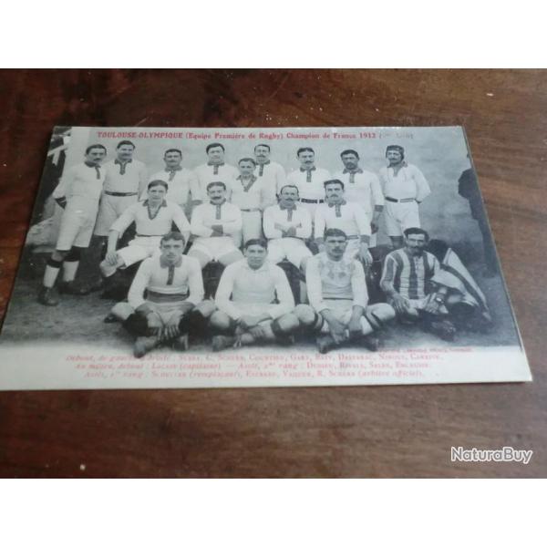 CP  SPORT  TOULOUSE OLYMPIQUE   CHANPIONNAT DE FRANCE  1912