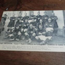 CP  SPORT RUGBY   EQUIPE 1 STADE TOULOUSAIN   CHANPION DE FRANCE  1912