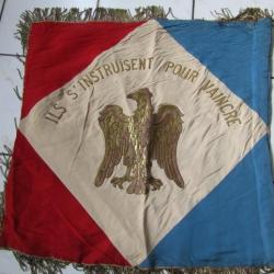 drapeau fanion école préparatoire militaire ecole St Cyr corniche DESPLATS belle aigle Impériale