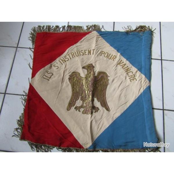 drapeau fanion cole prparatoire militaire ecole St Cyr corniche DESPLATS belle aigle Impriale