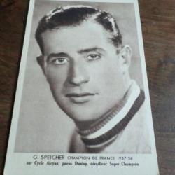 CP SPORT  G SPEICHER   CHAMPION DE FRANCE     1937 1938