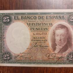 25 pesetas du 25 avril 1931 en ttb +