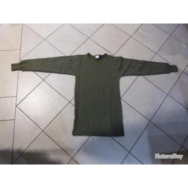 Sweatshirt arme francaise stock neuf couleur vert otan idale pche , chasse , airsoft , mecanique