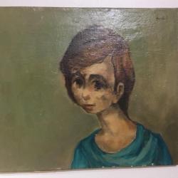 Tableau 2 - « Portrait d'un jeune garçon » - André FARDEL, peintre du Touquet-Paris-Plage