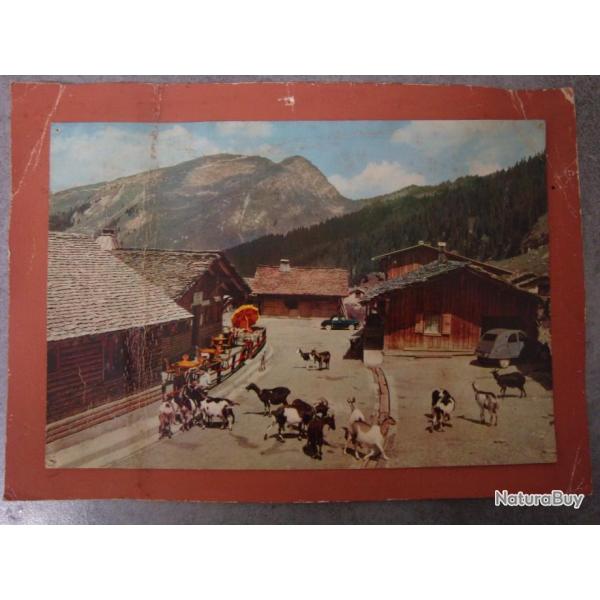 CPA carte postale ancienne CITRON 2CV 2CH ALPES FRANAISE village CHALET CPA