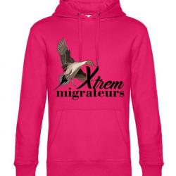 Sweat femme pilet rose XTREM MIGRATEURS