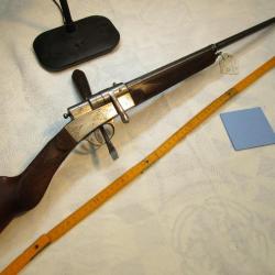 Belle carabine BUFFALO 9mm flobert, acier hercule 2 palmes,canon fluté avec filets à gorge