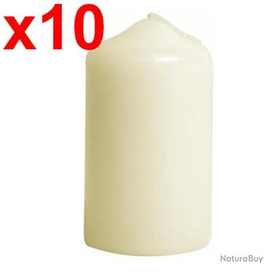 Lot De 10 Bougies De Survie 24 Heures - Bougie De Secours - Bougie