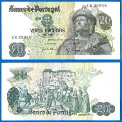 Portugal 20 Escudos 1971 De Orta Escudo Europe Billet