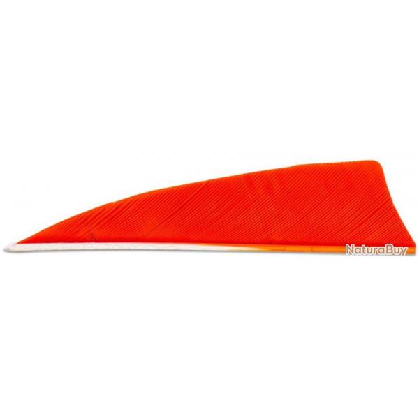 SKYLON - Plumes Naturelles Shield 3" Droitier ROUGE