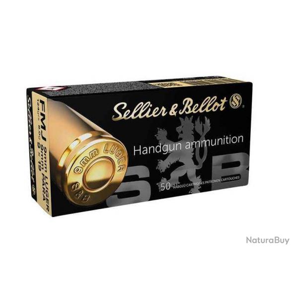Boites de 50 munitions Sellier Bellot fiocchi geco Cal. 9x19 124 grains