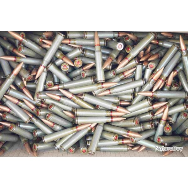 lot de 250 cartouches 8x57is surplus yougoslave ogive fmj 154 grs cip