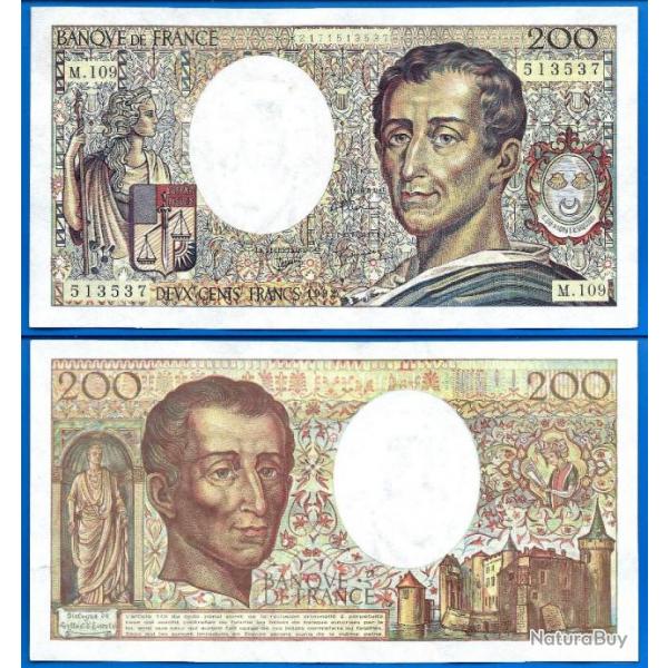 France 200 Francs 1992 Montesquieu Billet Franc