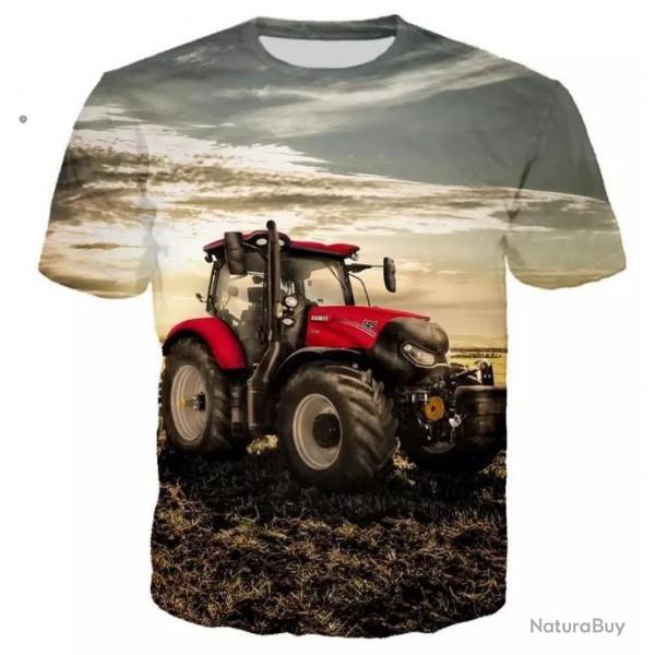 !!! LIVRAISON OFFERTE !!! Tee-shirt 3D raliste chasse pche agriculture tracteur rf 501