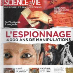 science et vie les cahiers 161 mai 2016 histoire et civilisation ,  l'espionnage ,